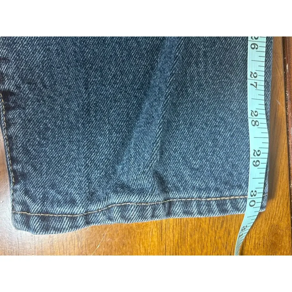 Vtg 1991 Levis SilverTab Baggy Jeans 30x30 Made in USA Dark Wash 90s Skater